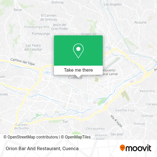 Orion Bar And Restaurant map