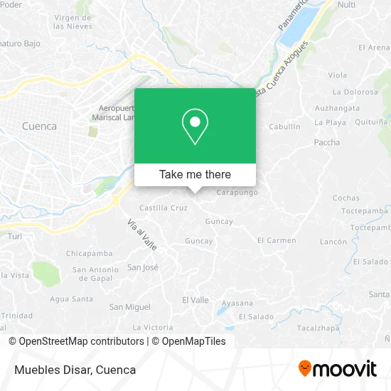Muebles Disar map