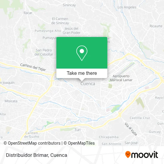 Distribuidor Brimar map