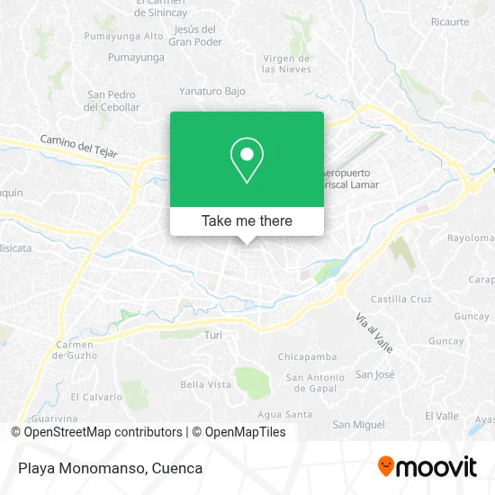 Playa Monomanso map