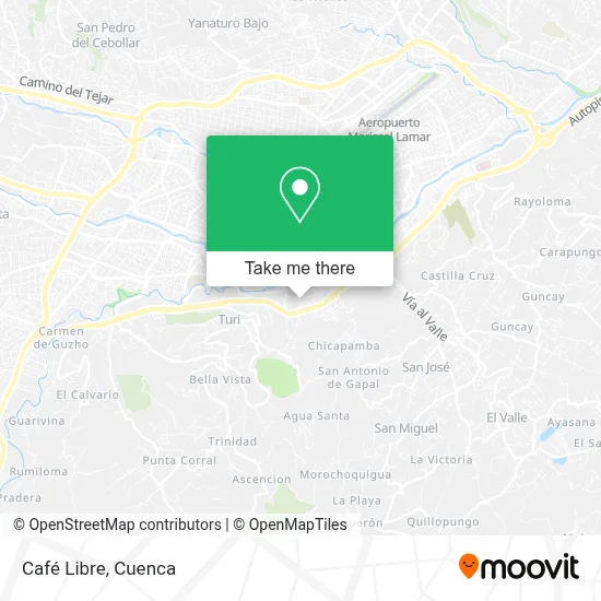 Café Libre map