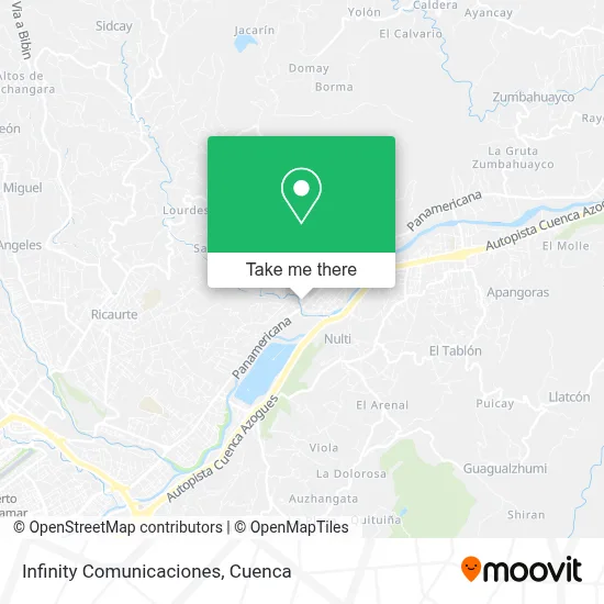 Infinity Comunicaciones map