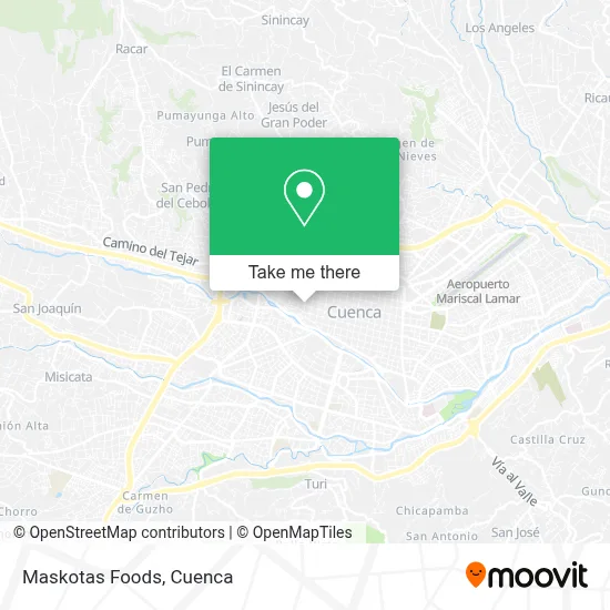 Maskotas Foods map