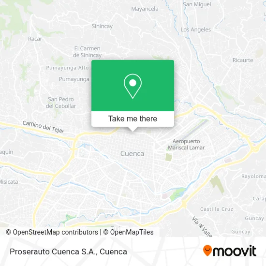 Proserauto Cuenca S.A. map