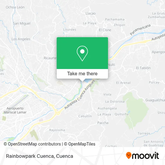 Rainbowpark Cuenca map