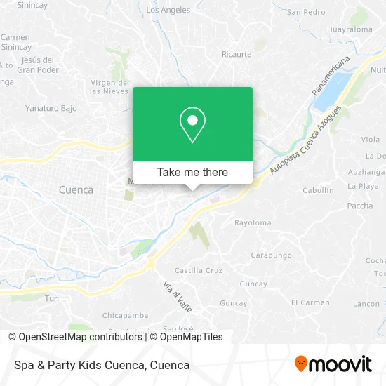 Spa & Party Kids Cuenca map