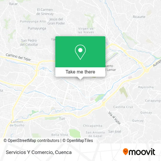 Servicios Y Comercio map