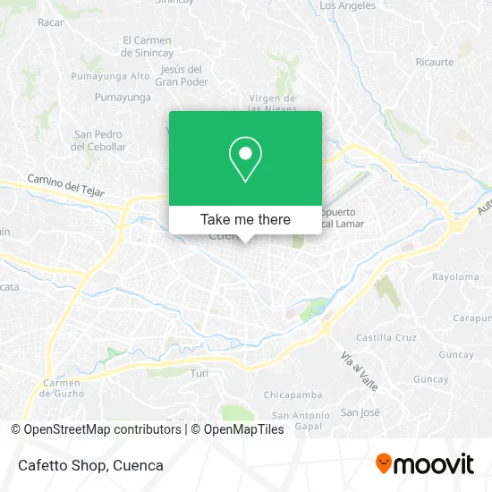 Cafetto Shop map
