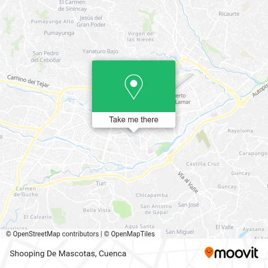 Shooping De Mascotas map