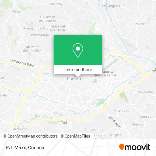 P.J. Maxx map