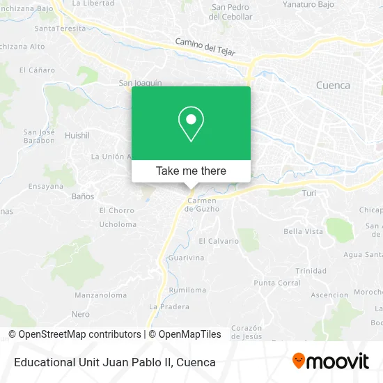 Educational Unit Juan Pablo II map