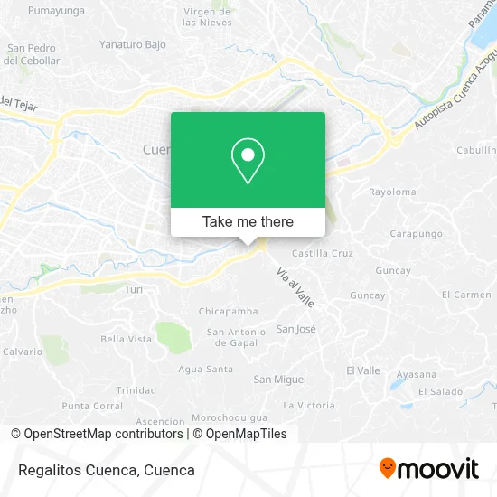 Regalitos Cuenca map