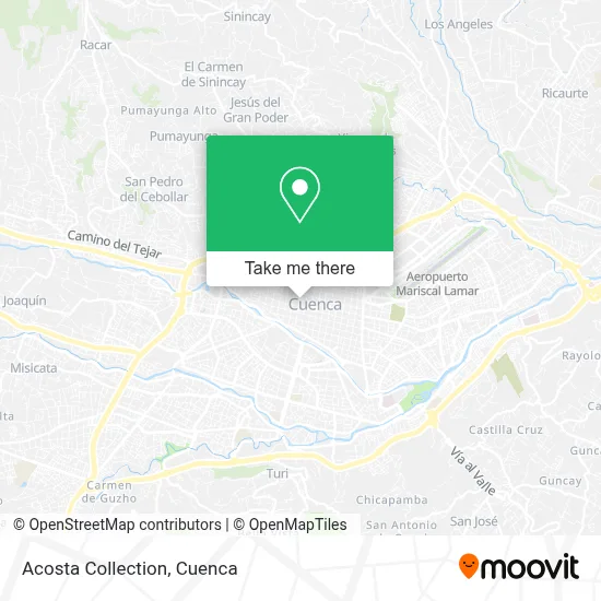Acosta Collection map