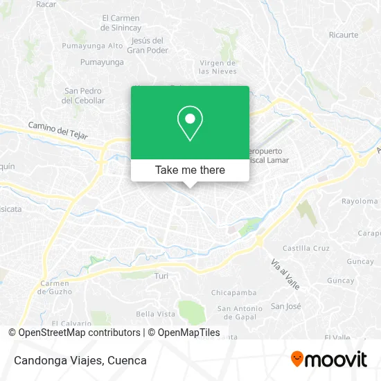 Candonga Viajes map