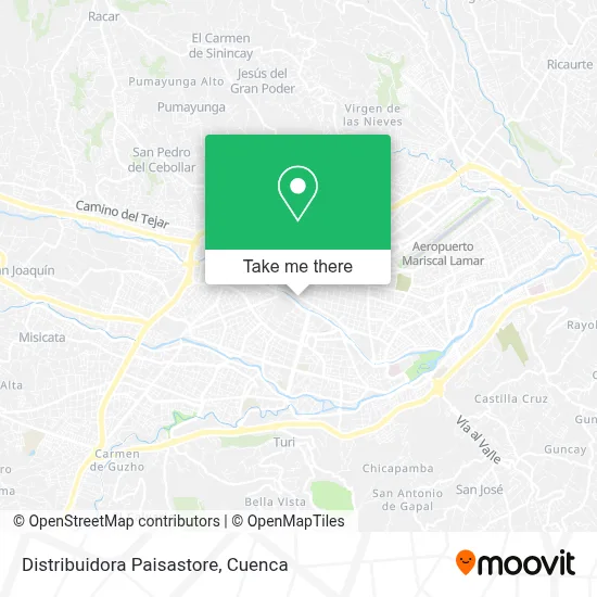 Distribuidora Paisastore map