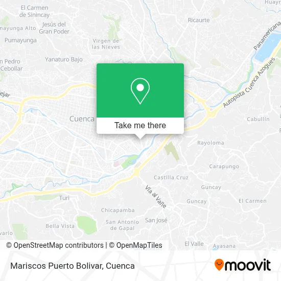 Mariscos Puerto Bolivar map