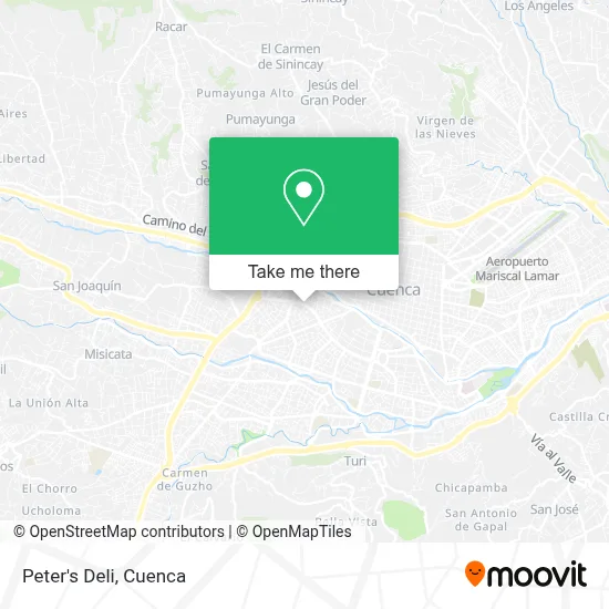 Peter's Deli map