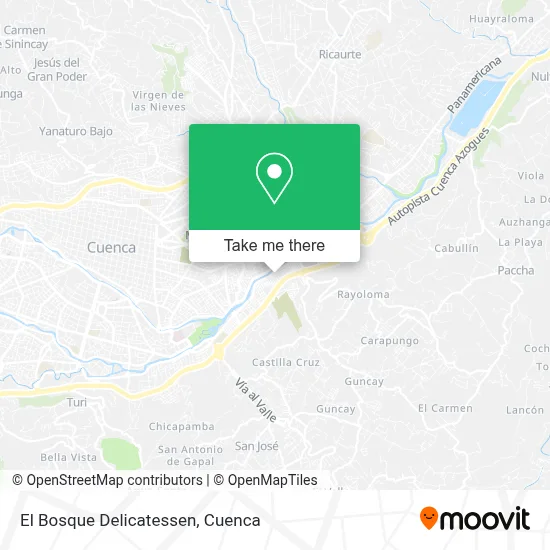 El Bosque Delicatessen map