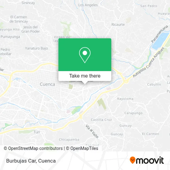 Burbujas Car map