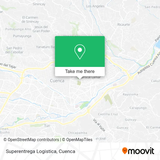 Superentrega Logistica map