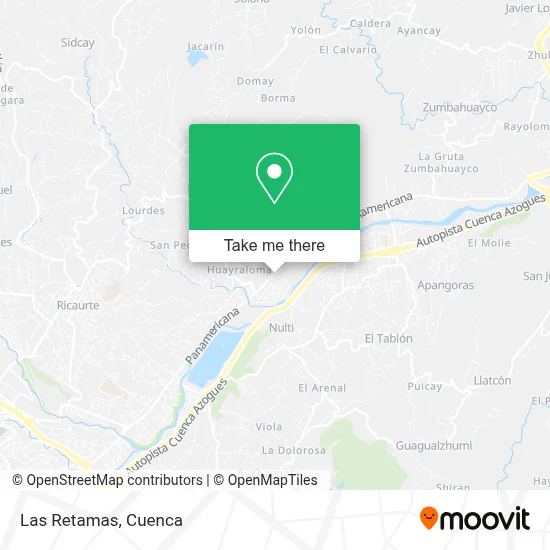 Las Retamas map