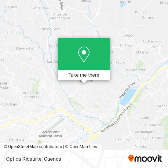 Optica Ricaurte map
