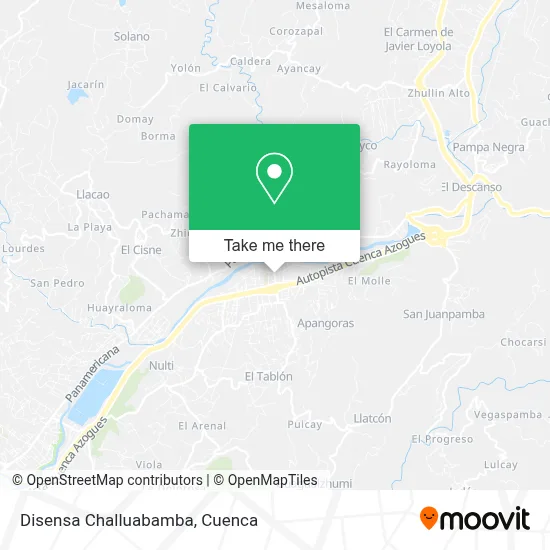 Disensa Challuabamba map