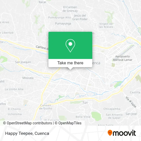 Happy Teepee map