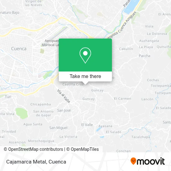 Cajamarca Metal map