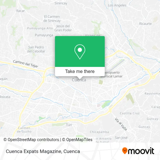 Cuenca Expats Magazine map