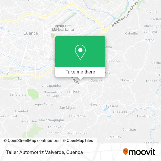 Taller Automotriz Valverde map