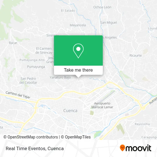 Real Time Eventos map
