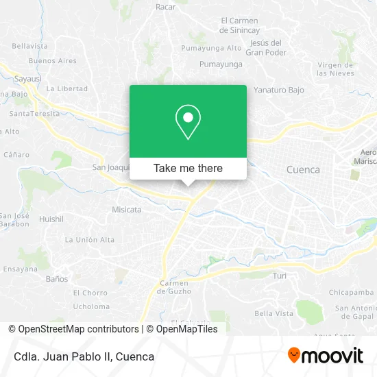 Cdla. Juan Pablo II map