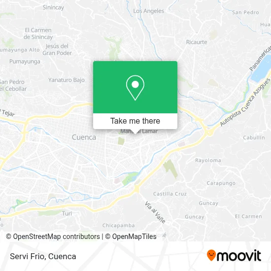 Servi Frio map