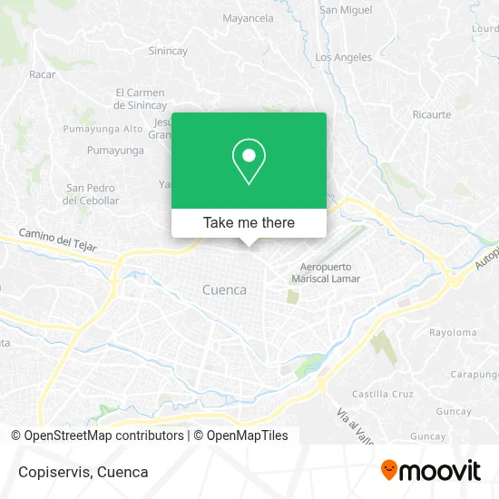 Copiservis map