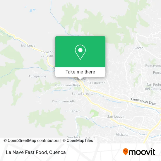 La Nave Fast Food map