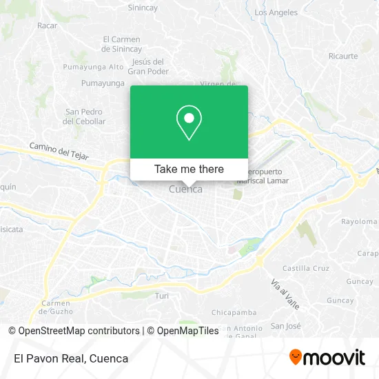 El Pavon Real map