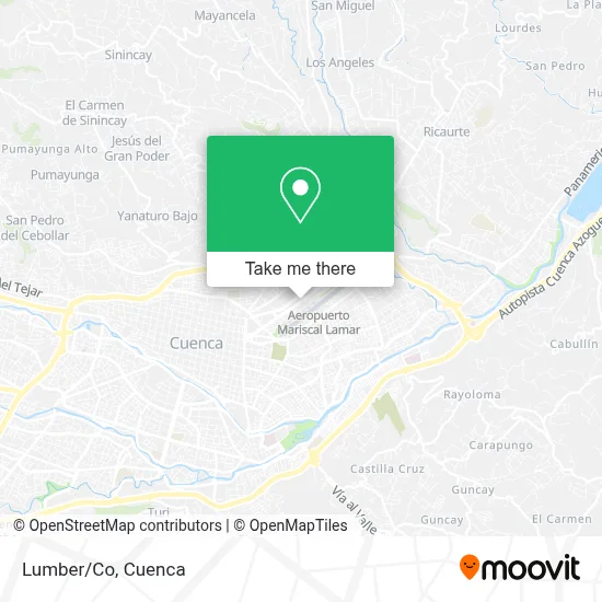 Lumber/Co map