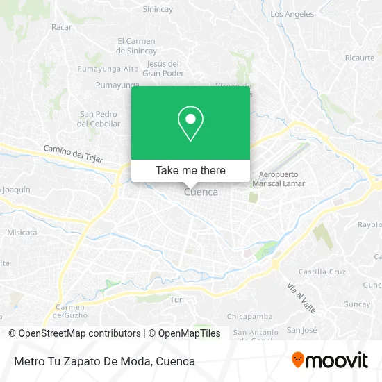 Metro Tu Zapato De Moda map