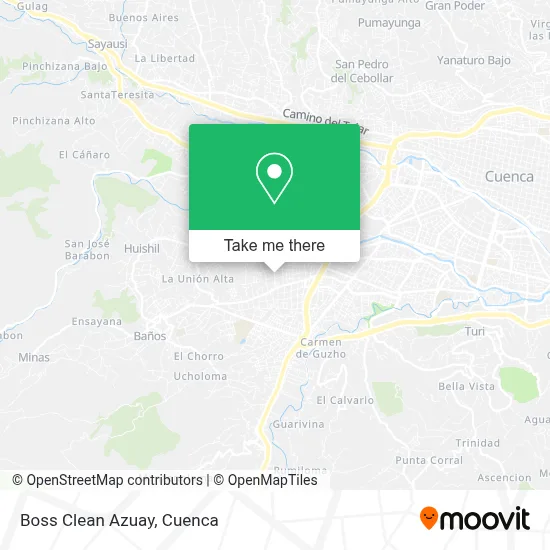 Boss Clean Azuay map