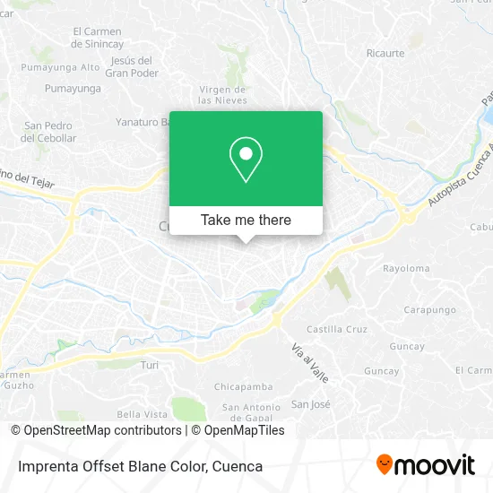 Imprenta Offset Blane Color map