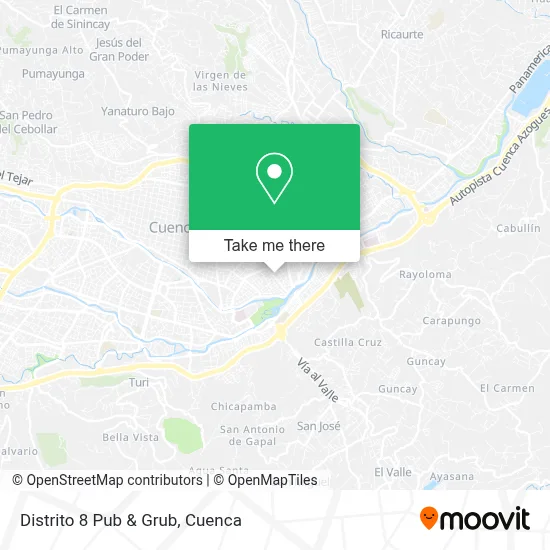 Distrito 8 Pub & Grub map
