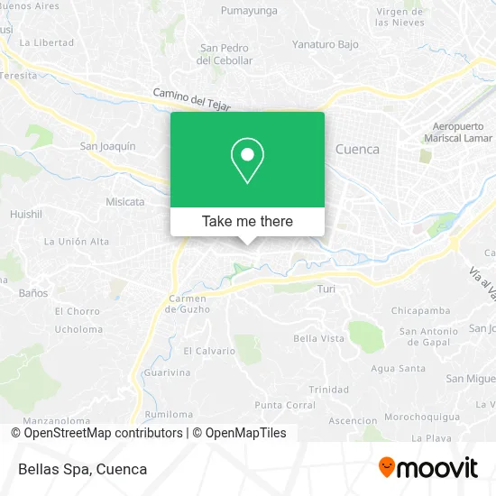 Bellas Spa map