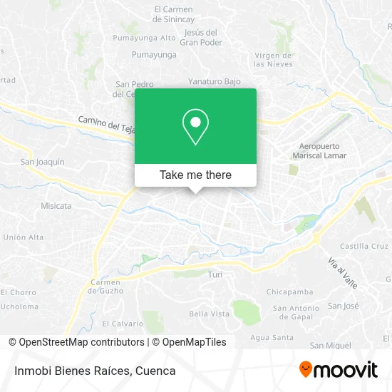 Inmobi Bienes Raíces map