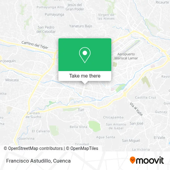 Francisco Astudillo map