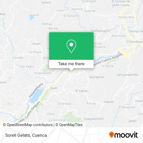 Sorell Gelato map