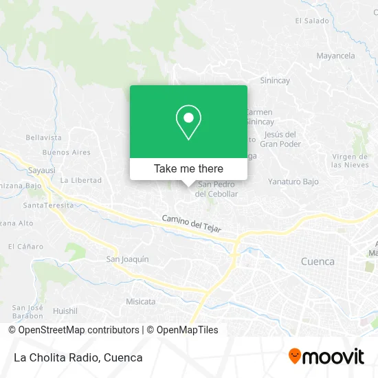 La Cholita Radio map