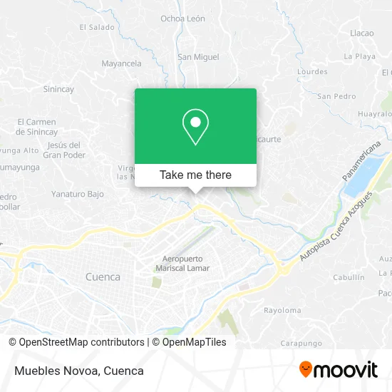 Muebles Novoa map