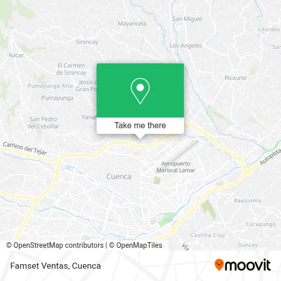 Famset Ventas map