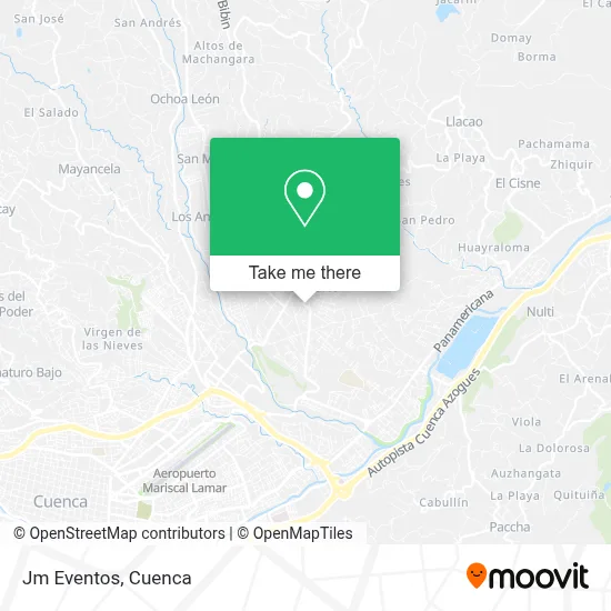 Jm Eventos map
